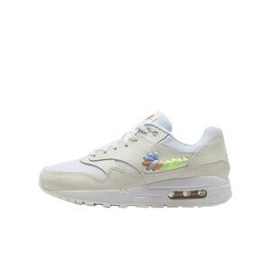 Nike Air Max 1 SE Girls' Summit White-Terra Blush Rainbow Lace Swoosh Shoes 1.5Y